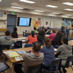 Parents during a class session