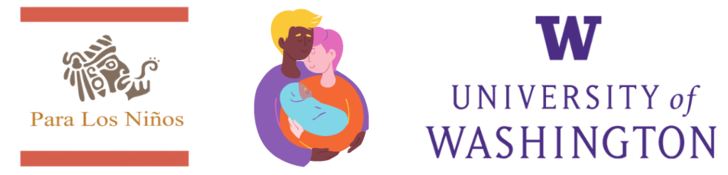 Para Los Niños logo and Univeristy of Washington logo