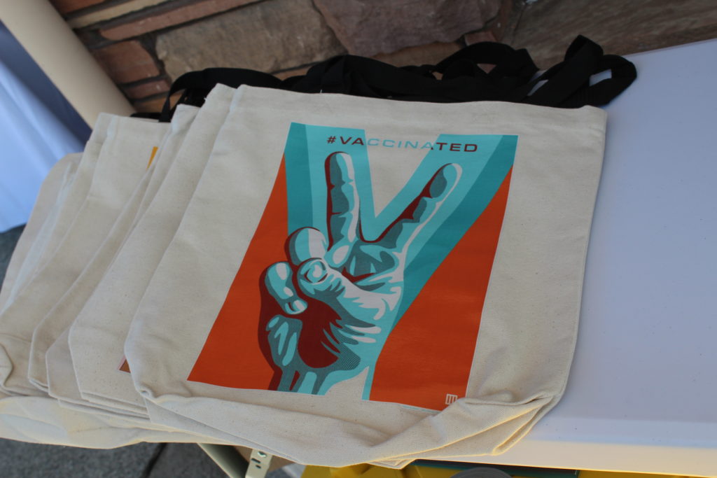 Image of gift bags given at event