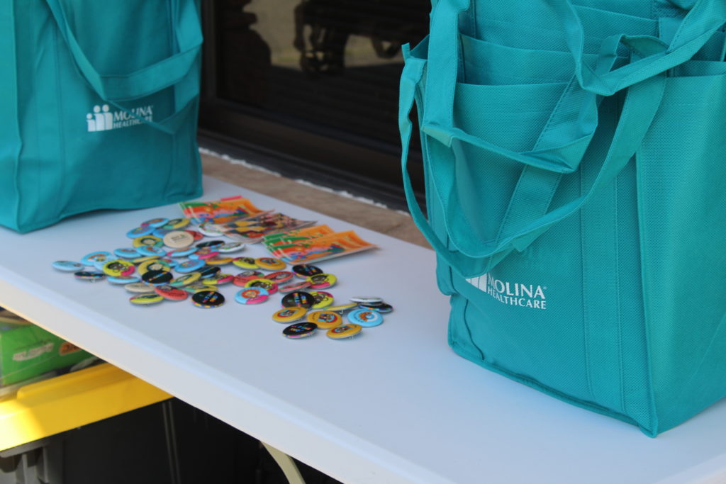 Image of gift bags given at event from Molina